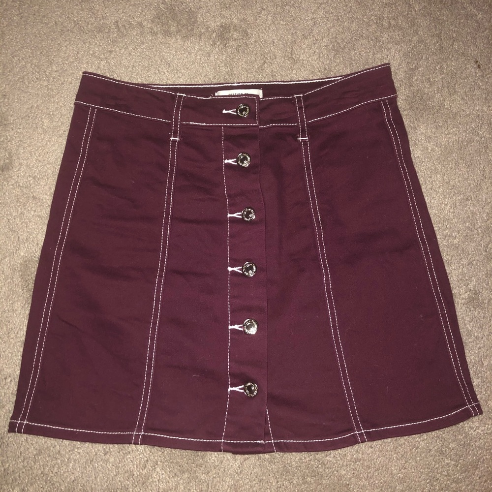 Burgundy Skirt